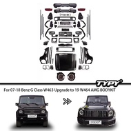 TYPY Body kit For Benz G-Class W463 Upgrade To W464 AMG Front And Rear Bumpers For Auto Lights