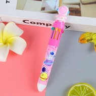 Pulpen Mekanik 10 Warna Pena Motif Boneka Astronot 3d Bolpen Gel Tinta Karakter Lucu Dengan Pilihan
