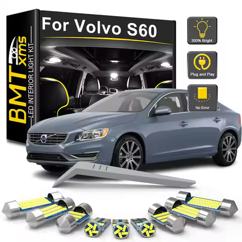 BMTxms 18Pcs For Volvo S60 2 II MK2 2010 2011 2012 2013 2014 2015 2016 2017 Car LED Interior Light K
