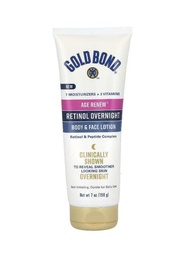 หลอดใหญ่ เรตินอล Gold Bond Age Renew Retinol Overnight Body & Face Lotion for Dry Skin 7 oz