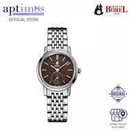 [Aptimos] Ernest Borel Joss LS809L-0822 Brown Dial Women Quartz Bracelet Watch