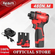 Reaim Pro 480Nm Cordless Driver Kit 16.8V Lithium-Ion Brushless  Drill Driver