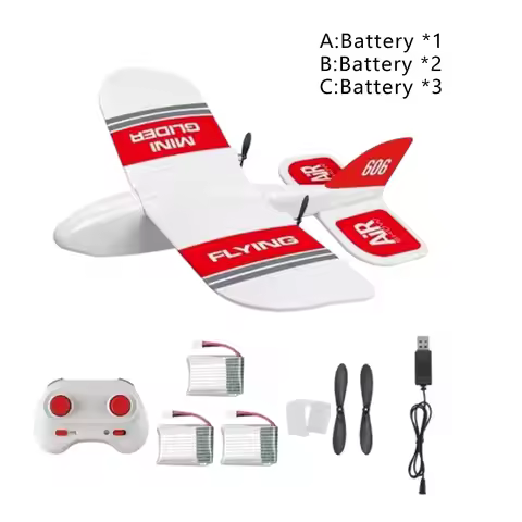 Foam Glider 2.4G 15 Mins Fligt Time Built-In Gyro RC Glider Airplane for Kf606