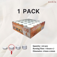 Piala Emas- Tealight Candle 100pcs/Tealight/Tea Light/2Hours/4Hours+/-