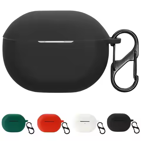 Silicone Bluetooth Earphone Case Washable Dustproof Wireless Earbuds Cover Anti Scratch Soild Color 