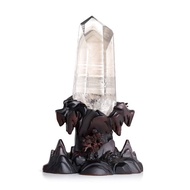 【正佳珠寶】灰幽靈 蒐藏級異象千層金字塔水晶柱 2.37g 綠幽靈