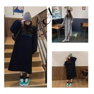 ANVERS | Women Round neck Korean Sweatshirt Loose Dress with printed fashion SW0002