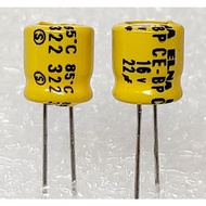 Elna CE-bp 22uf 16v capacitor bipolar bp No Terminal