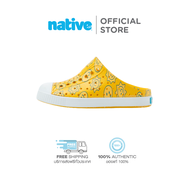 Native รองเท้ากันน้ำเด็กเล็ก EVA รุ่น Jefferson Sugarlite Clog Print FreeSia Yellow / Shell White / Raincoat Sunsmile
