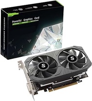 SAPLOS GTX 1050 Ti Gaming Graphics Card, 4GB, 128 Bit, GDDR5, DisplayPort HDMI DVI, Computer GPU, PC Video Cards, Dual Air Cooling, PCI Express x16 3.0, DirectX 12, 8K Displays Support