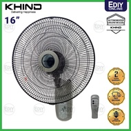 KHIND WF16JR WF-16JR Wall Fan 16" with Remote Control for Home Living Room KIPAS DINDING Rumah Ruang Tamu Bilik Tidur 风扇