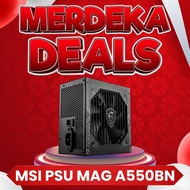 MSI PSU MAG A550BN 550W 80 plus Bronze 5yrs waranty [MAG A550BN]
