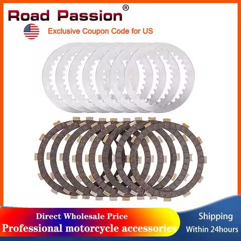 Motorcycle Clutch Friction Plates Steel Plates Kit For YAMAHA YZ250 WR250Z XV1000 XV700 XV750 Virago