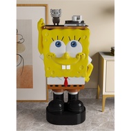 Patung SpongeBob Hiasan Sisi Kabinet TV Kreatif Tepi Katil Alu-aluan Lantai Masuk Hiasan Besar Saiz 