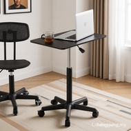 『Free Shipping』Lift table pulley mobile small table standing workbench can lift bedside table laptop