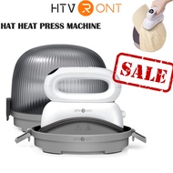 HTVRONT 220V Hat Heat Press Machine Small Heat Press Meter for Heating Transfer Vinyl Sublimation Wh