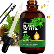 4.06oz Jamaican Black Castor Oil, Castor Oil For Nail Hair Care, Eyelashes And Eyebrows, Castor Oil Cold Pressed Unrefined, Nail Care Castor Oil