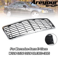 Areyourshop กระจังหน้ากระจังกันชนหน้า ใช้ได้กับ Mercedes-Benz E-Class W124 S124 C124 1993-1995