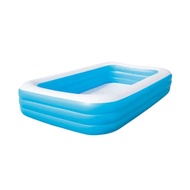 Bestway Jumbo Children's and Adult Swimming Pool 54009 305 cm plain square/ size 305cm 54009