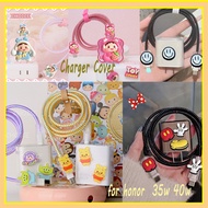 For Honor 35w x7b X9B X50GT Charger Protector Cute Little Bear Set for 40w Play6T Pro 7T Pro Charger