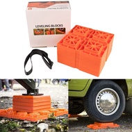 5 Pack Heavy Duty Leveling Blocks RV Wheel Stopper Car Tyre Anti-Slip Block for Trailer Truck Univer