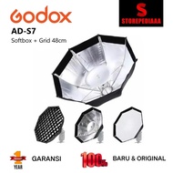 Godox AD-S7 48cm Softbox Diffuser Grid Beauty Dish AD200 AD200Pro AD200ProII Flash ADS7