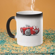 Mug Magic Citroen 2CV caricature red