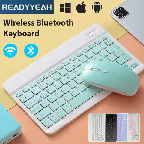 Wireless Keyboard For IOS Android Windows for iPad Keyboard Air Mini Pro Bluetooth Keyboard Mouse Fo