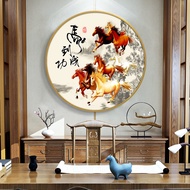 Perilla-ภาพวาดม้าแปดตัว "Success In A Horse": ภาพวาดรูปสัตว์และศิลปะม้าวาดภาพฝาผนังจีนโบราณภาพสีน้ำม