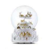 幸福的雪白聖誕(白金) 水晶球音樂盒情人節生日聖誕交換禮物麋鹿
