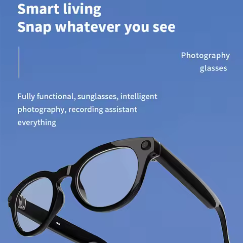 AI Smart Glasses V03-T6 32MP HD Camera Mini 1200P Video Recording Sunglasses AI Intelligeng Office A