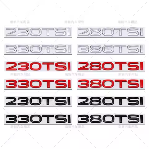 For New 230TSI 280TSI 330TSI 380TSI Metal Sticker Body Label Car Sticker Emblem