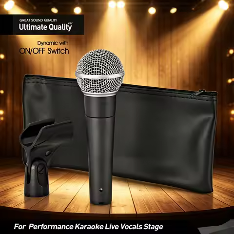 TOP Quality SM58LC Professional Cardioid Dynamic SM58S Vocal Wired Microphone With ON/OFF Switch For