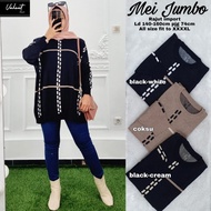 MEI JUMBO TUNIK BLOUSE ATASAN WANITA RAJUT IMPORT LD 140-160cm