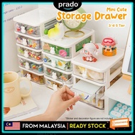 PRADO Desktop 5 Tier Storage Drawer Box Office Stationery Multi Layer Organizer Cosmetic Storage Box Kotak Laci