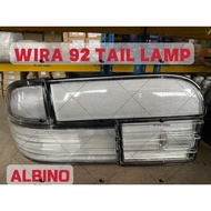 Wira 92 93 1992 TAIL LAMP ALBINO FULL WHITE CLEAR + BACKUP LAMP / LAMPU BELAKANG REFLECTOR / NO PLAT