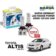 NARVA HB3 12V & 24V Range Performance LED Headlight Bulb Set for Toyota Altis 2006 - 2013