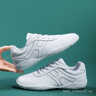 Fitness Dancing Shoes Competitive Aerobic Shoes Cheerleading Training Shoes Men and Women White Race