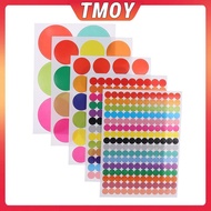TMOY 10 Sheets Polka Circle Office Classroom Party Decoration Toys Diary Decoration Marking Sticker 