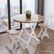 Simple Folding Table for Street Stalls, Outdoor Household Small Round Table, Folding Dining Table, P