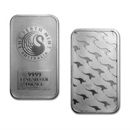 The Perth Mint Silver Bar 99.99% Silver Bar 1 OZ 31.1 Gram | Australia Silver Bar 1 Troy