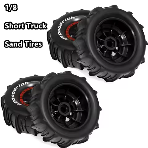 1/7 1/8 Short Course Truck Sand Tires Snow Tyres 17mm Hex for RC Car TRAXXAS ARRMA SENTON Vkar UDR M
