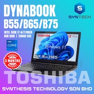 TOSHIBA DYNABOOK B55 B65 B75 I7-6/7/8 GEN INTEL 8GB RAM+256GB SSD REFURBISHED LAPTOP REFURNISH NOTEB