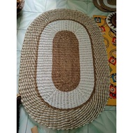 Oval seagrass carpet karpet ruang tamu karpet bilik tidur