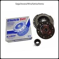 EXEDY Saga/Iswara/Wira/Satria/Arena Clutch Kit Set With Clutch Bearing (Made in Japan)