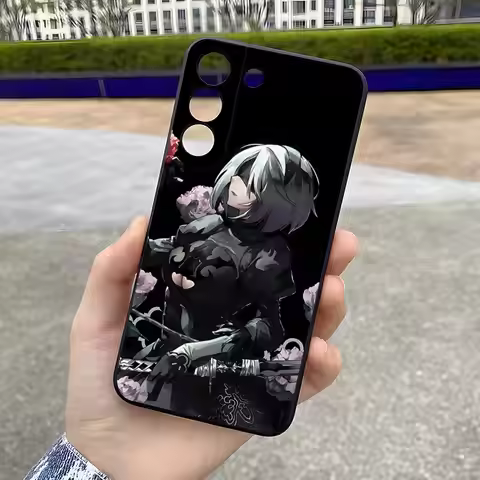 Nier Automata 2b Anime Phone Case For Samsung S26 S25 Ultra S24 S22 S23 Fe S21 A17 A37 A57 A54 A34 A