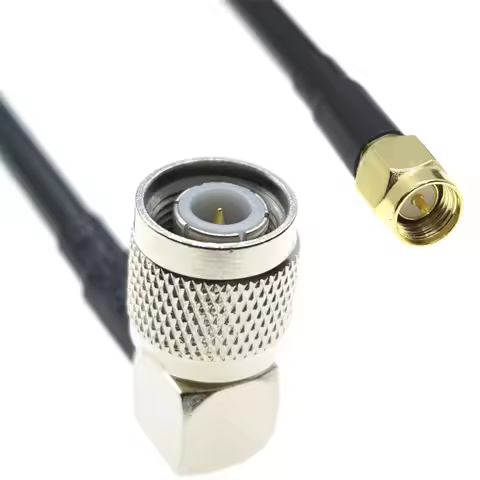 15CM 30CM 50CM 100CM 1M 2M 3M SMA male to TNC male Plug Right Angle connector RG58 RF Coaxial Cable 