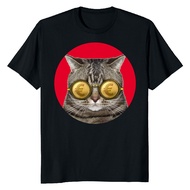 New Fashion Cat With Funky Glasses Classic Funny Novelty Tee