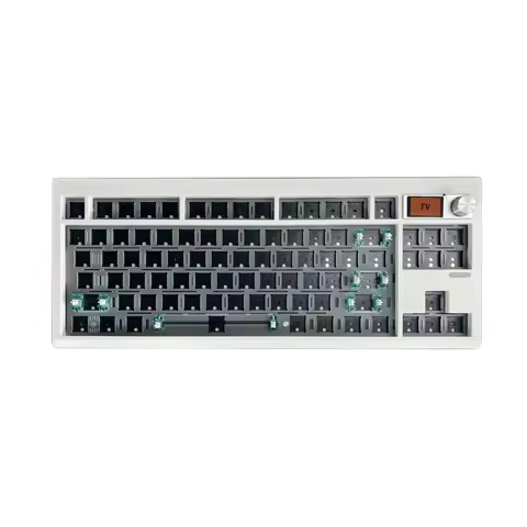 ZUOYA GMK87 Mechanical keyboard kit hot-swappable Bluetooth 2.4G Wireless RGB Backlit Gasket Structu