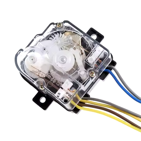 6-Wire Washing Machine Timer 90 Degree Central Hole Distance 68mm Switch Shaft